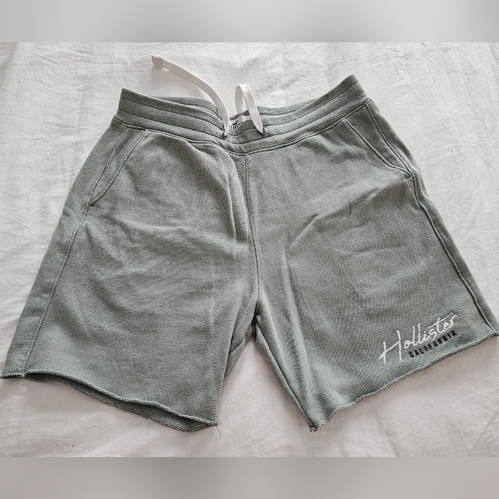 Hollister Jersey Shorts Mens M Jade Green